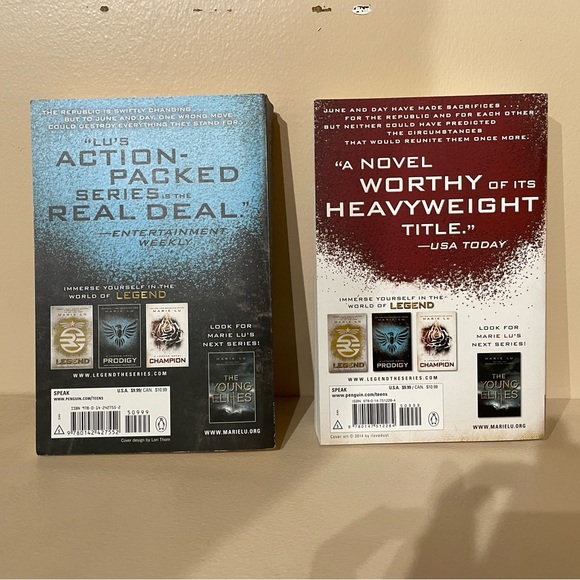 Prodigy and Champion (Legend series) paperback editions signed by Marie Lu - Picture 6 of 6